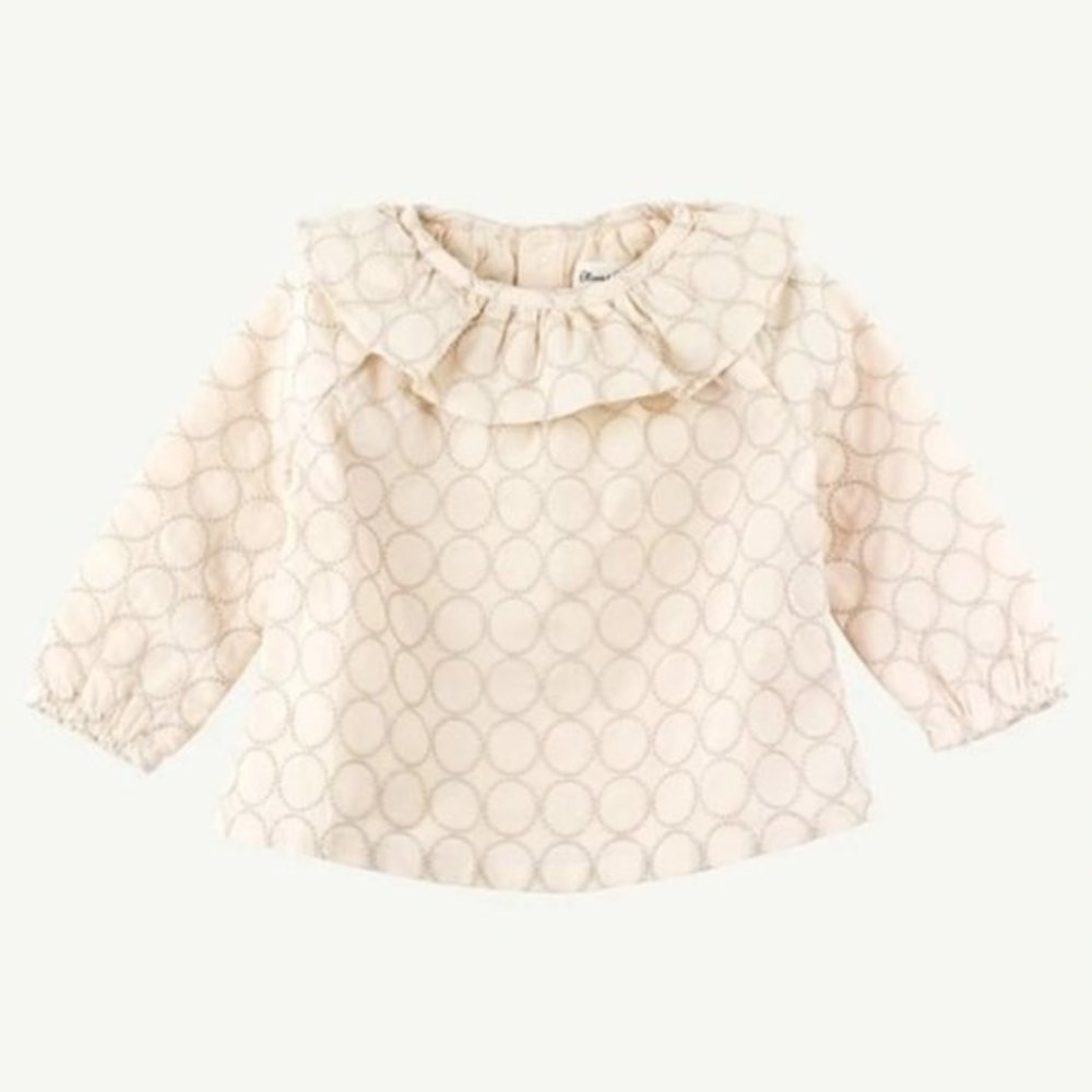Oliver & Rain Long Sleeve Embroidered Top - 24M